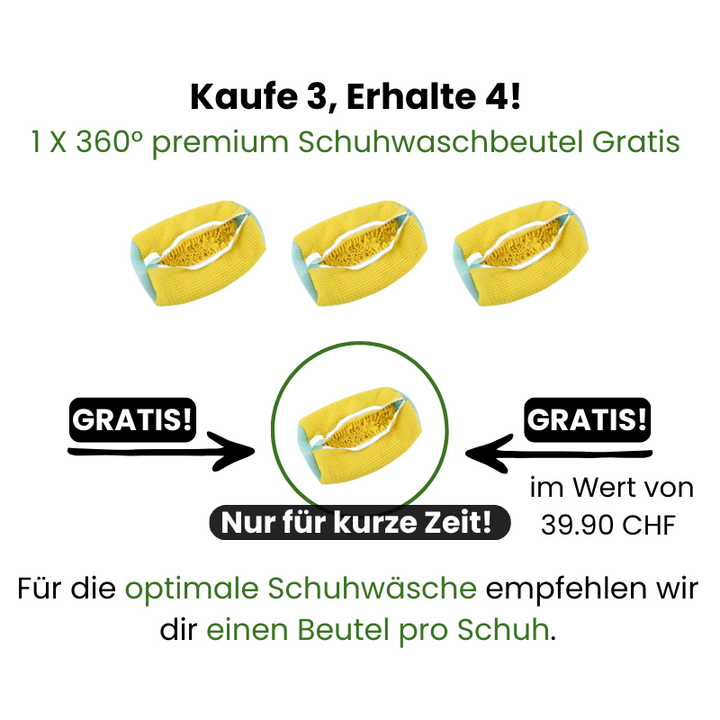 360° premium Schuhwaschbeutel